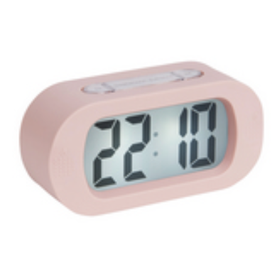 Karlsson Gummy alarm clock pink