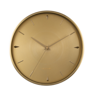 Karlsson jewel brushed gold clock 1
